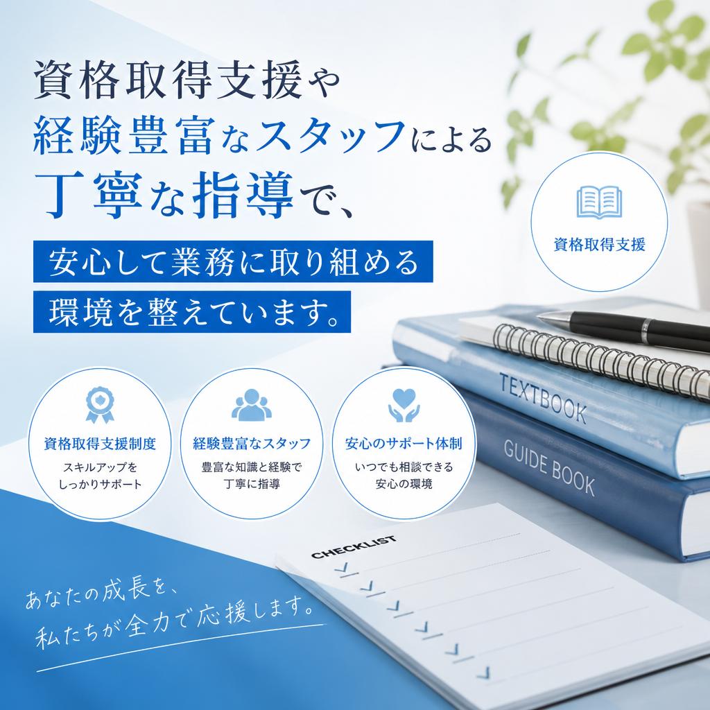 充実のサポート体制