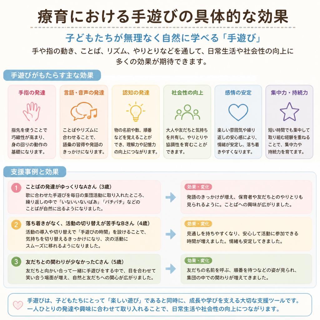 療育的効果の具体例