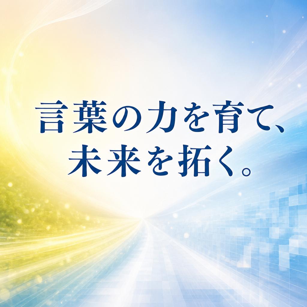 言葉の力を育て、未来を拓く。