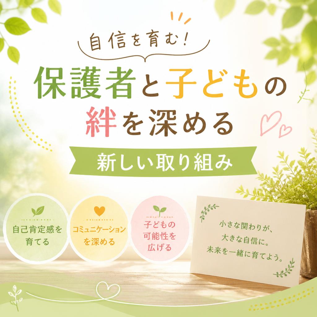 自信を育む！保護者と子どもの絆を深める新しい取り組み