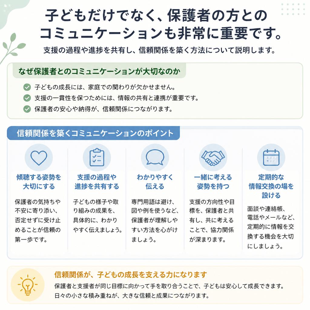 保護者とのコミュニケーション