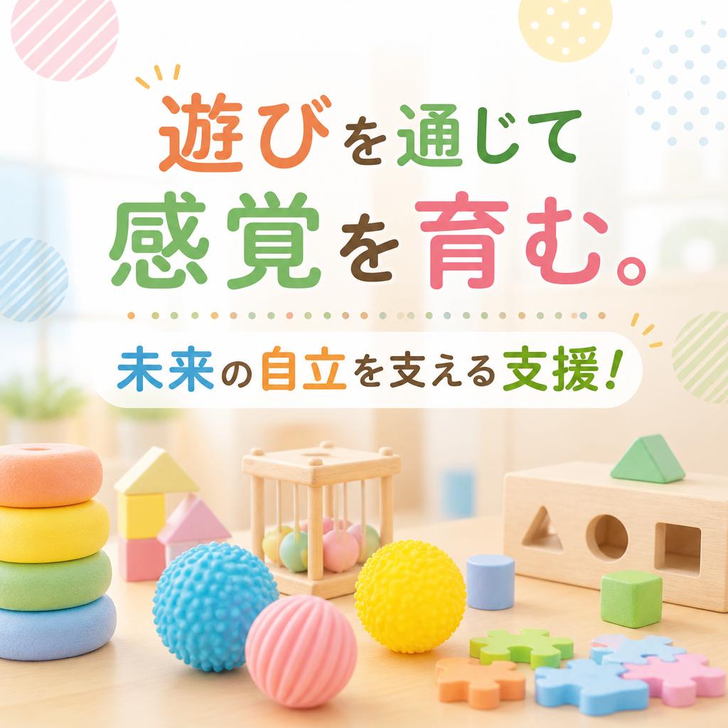 遊びを通じて感覚を育む。未来の自立を支える支援！
