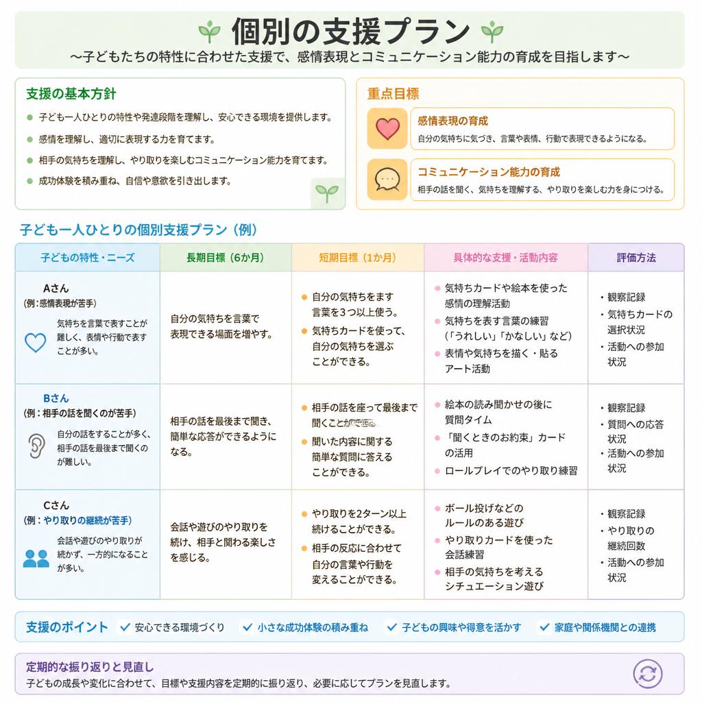 特性に合わせた個別支援
