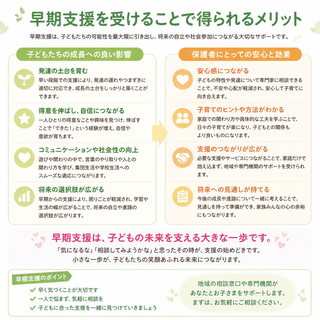 早期支援のメリット