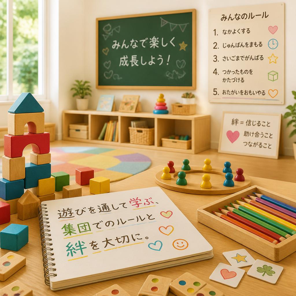 遊びを通して学ぶ、集団でのルールと絆を大切に。