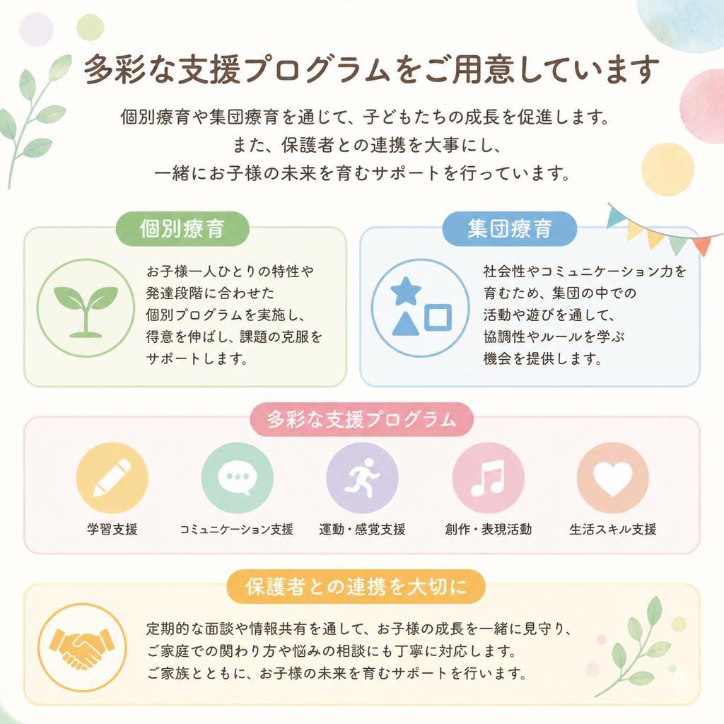 充実の支援プログラム