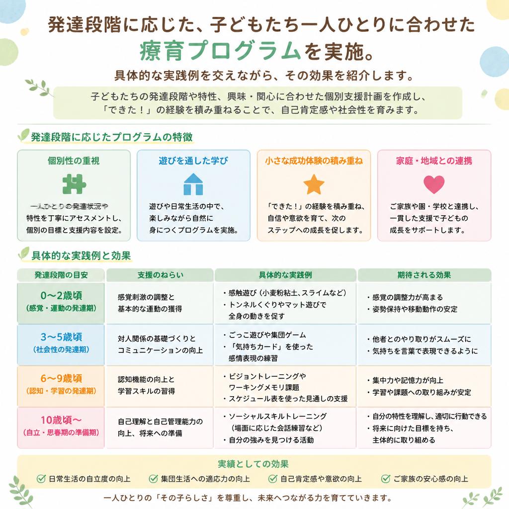 個別に設計された療育プログラム