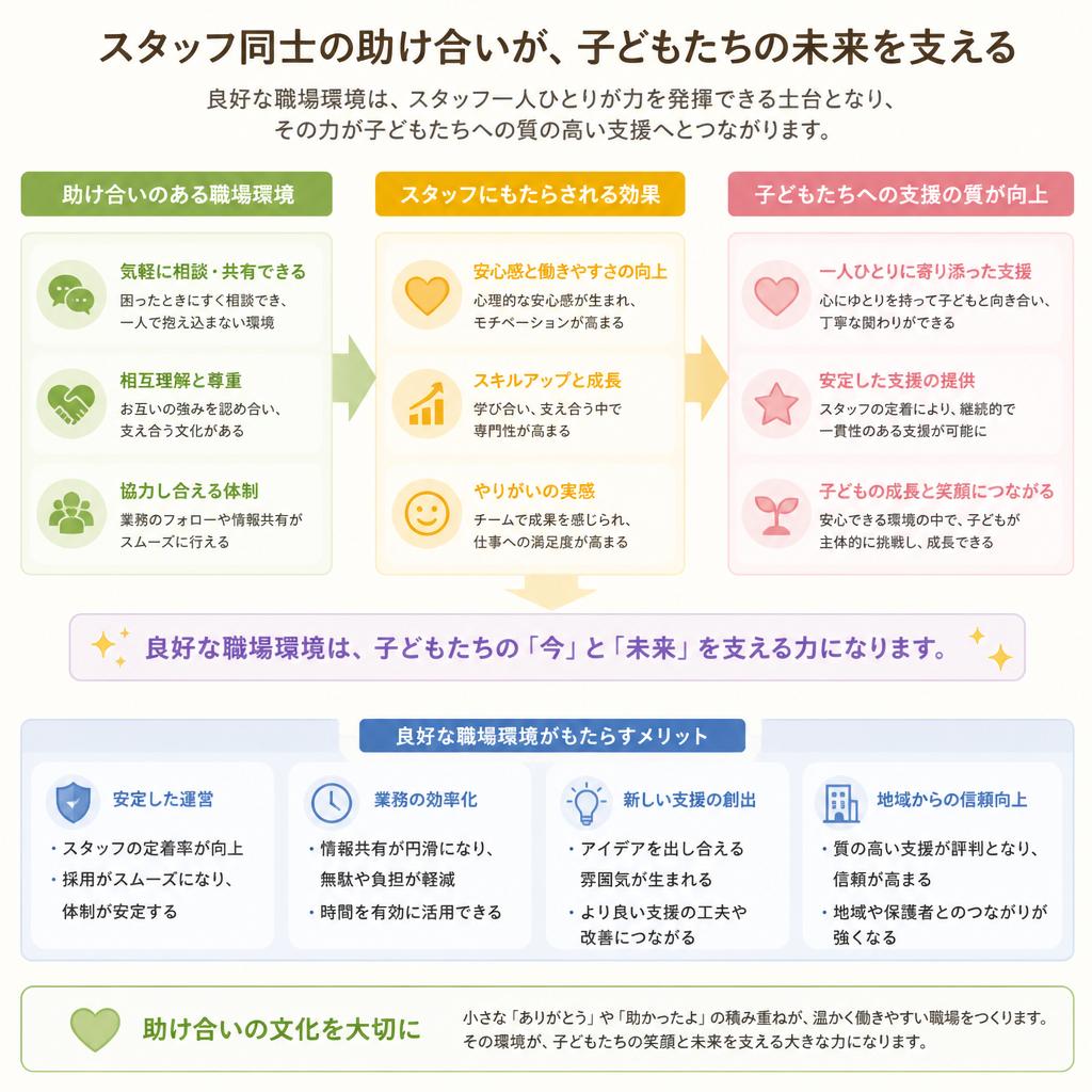 明るい職場環境が育む効果