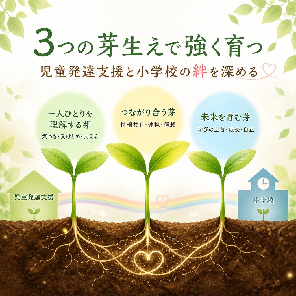 3つの芽生えで強く育つ、児童発達支援と小学校の絆を深める