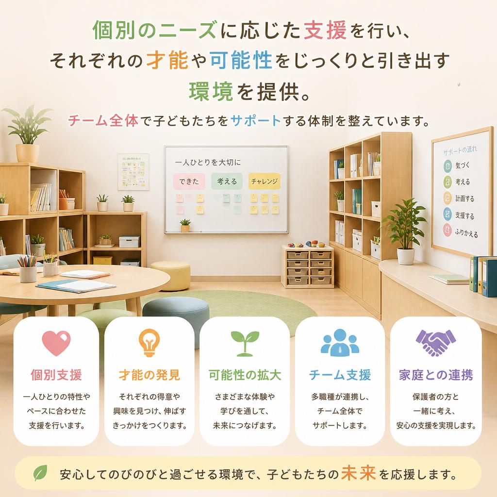 子ども一人ひとりに寄り添った療育