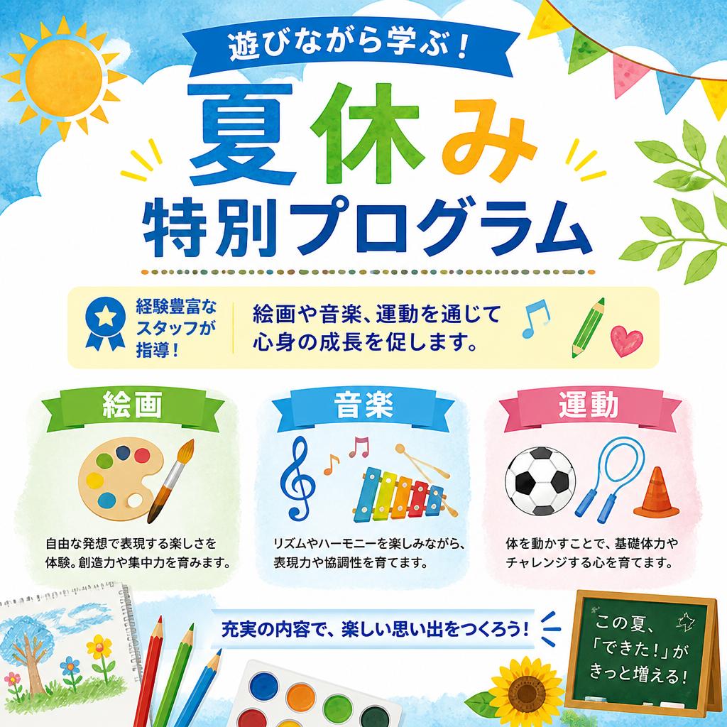 充実の療育プログラム