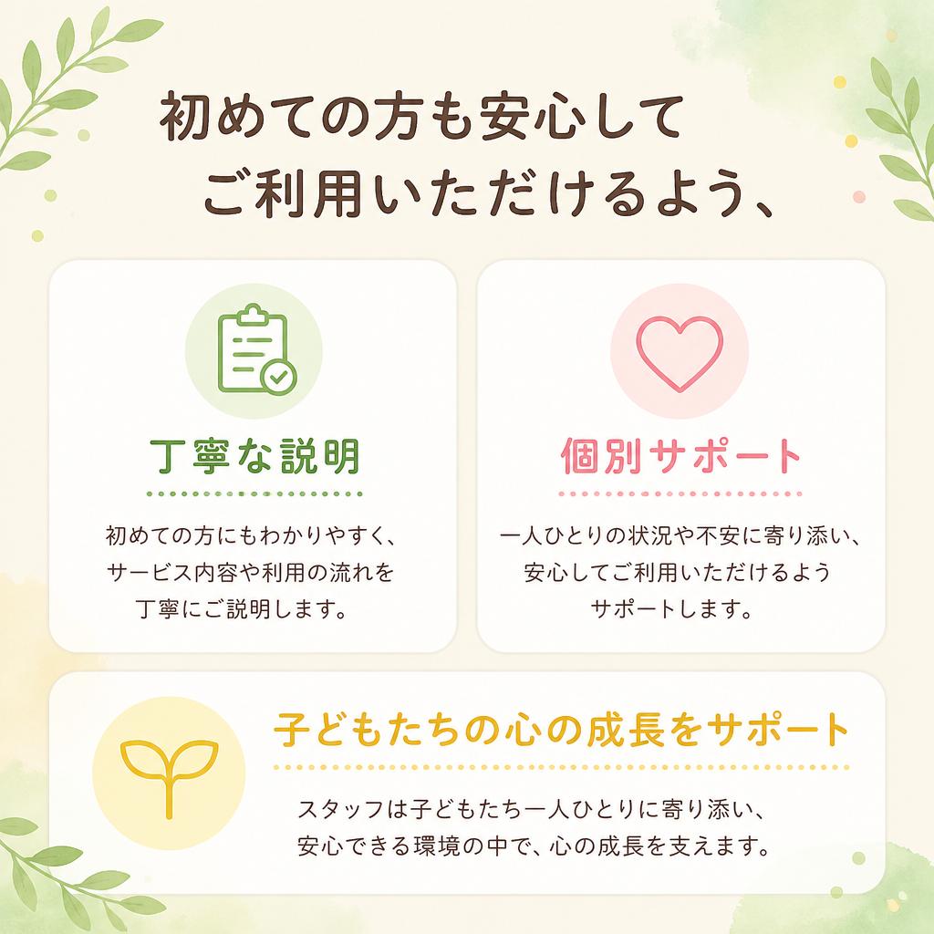 安心のサポート体制