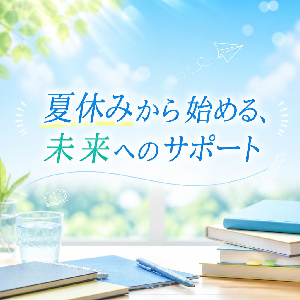 夏休みから始める、未来へのサポート