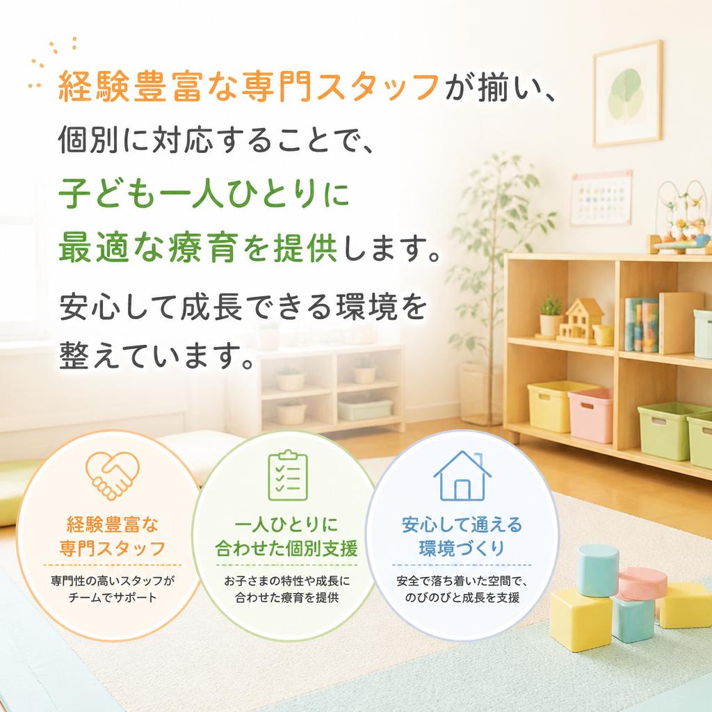 充実した支援環境と専門スタッフ