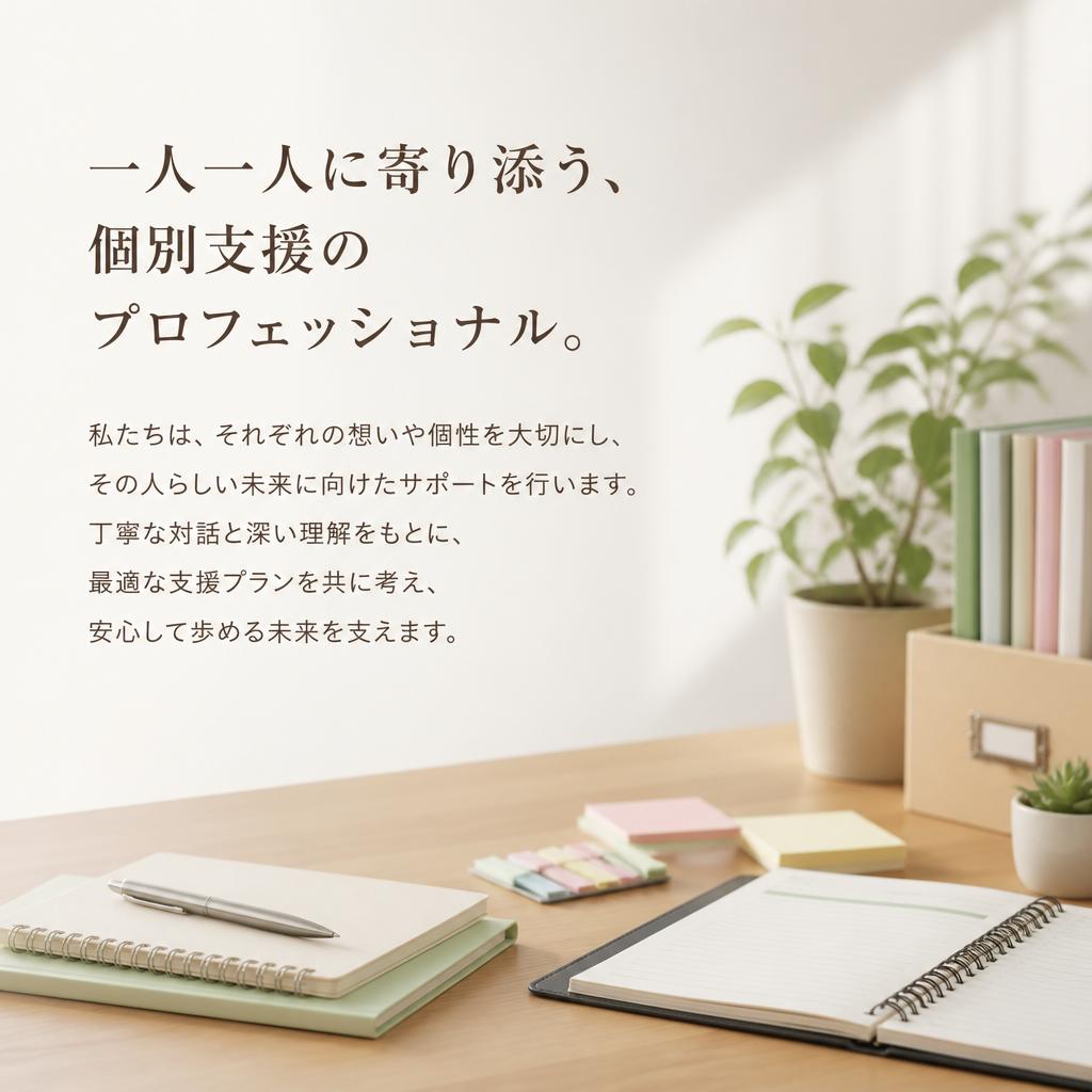一人一人に寄り添う、個別支援のプロフェッショナル。