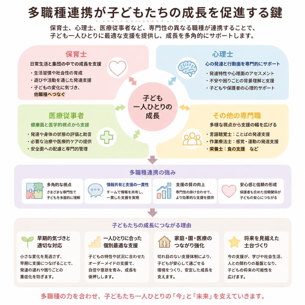 多職種連携で専門的な支援を