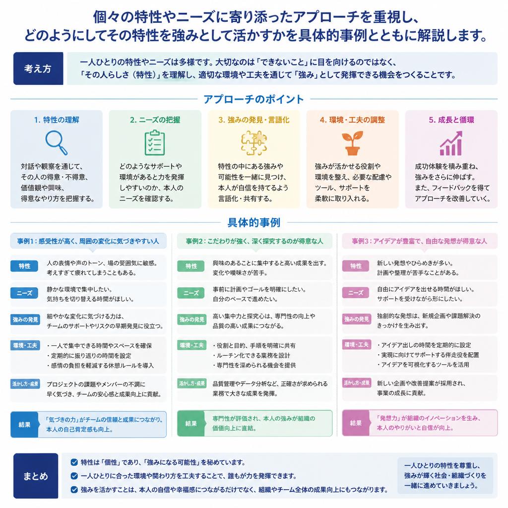 子ども一人ひとりの特性を理解する