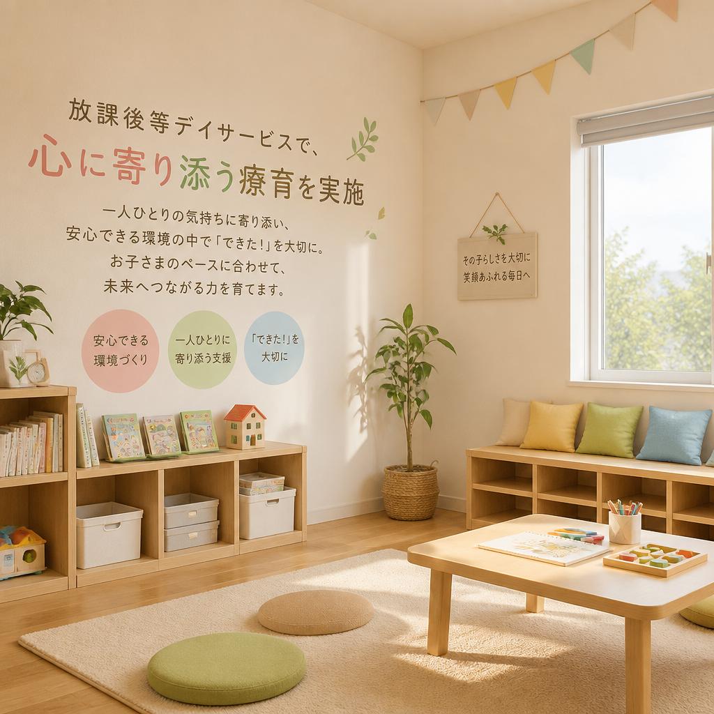 放課後等デイサービスで、心に寄り添う療育を実施