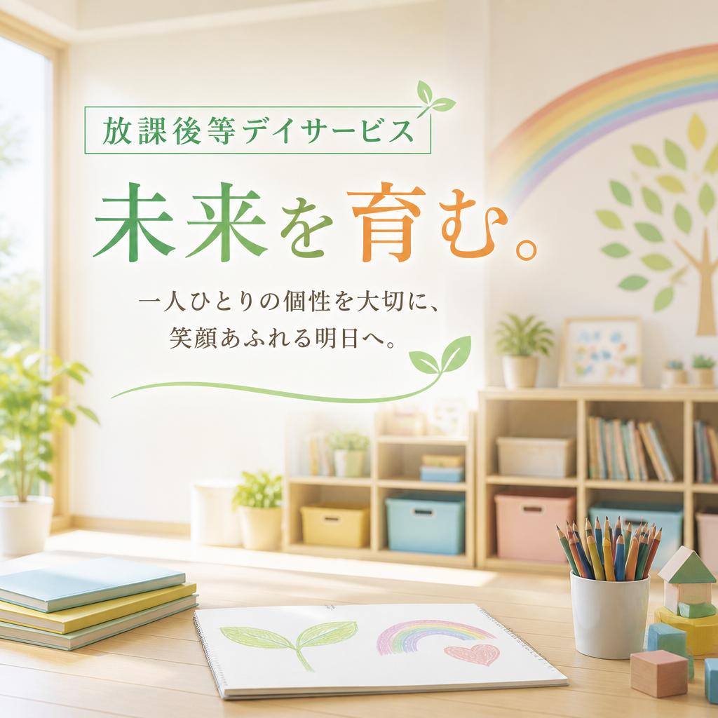 「放課後等デイサービス」で未来を育む。