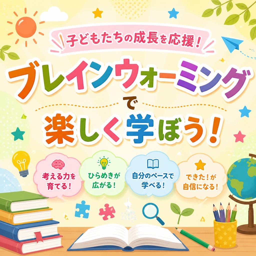 子どもたちの成長を応援！ブレインウォーミングで楽しく学ぼう！