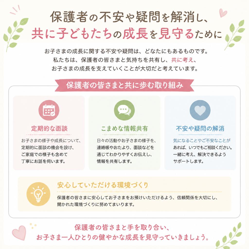 保護者との連携を大切に