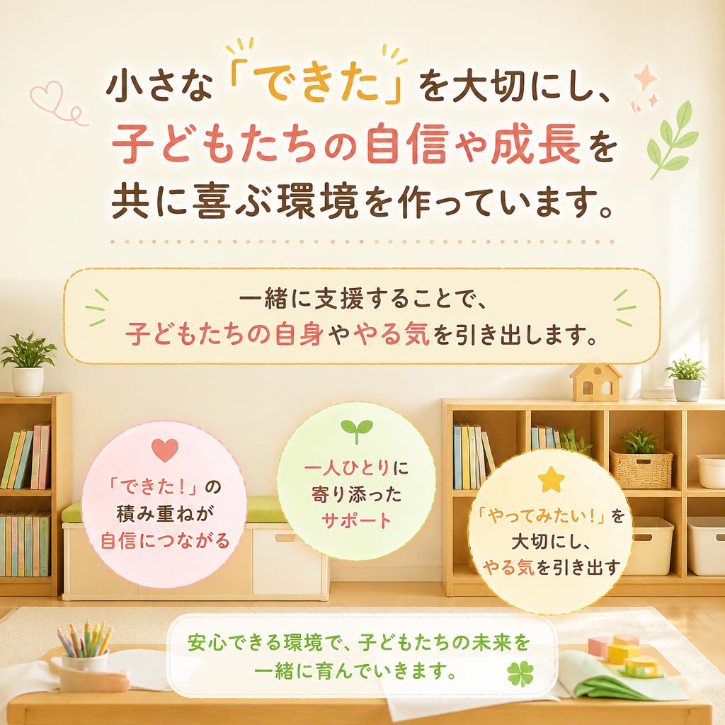 子どもの成長を共に喜ぶ—成功体験の積み重ね