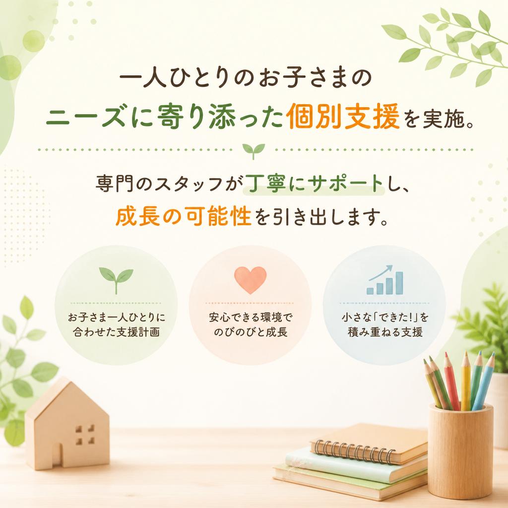 個別のニーズに応えるサポート