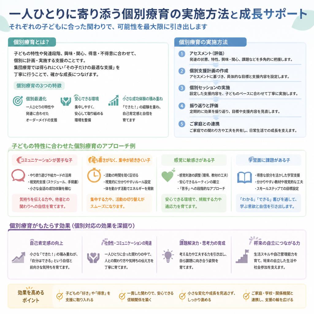 個別療育の特徴と利点